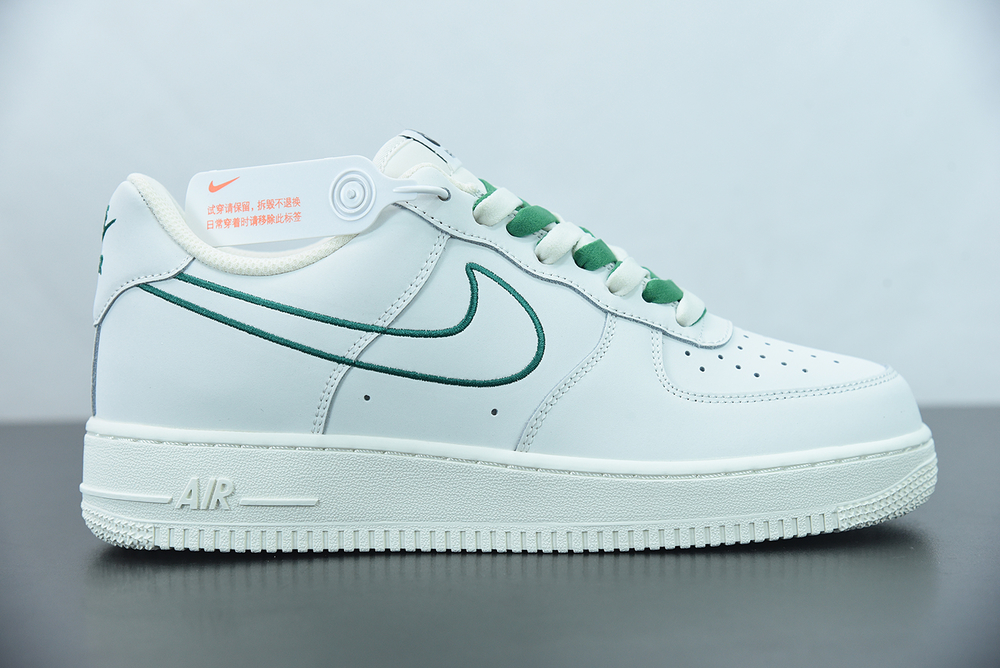 Nike Air Force 1 Low White Green Black Shoes