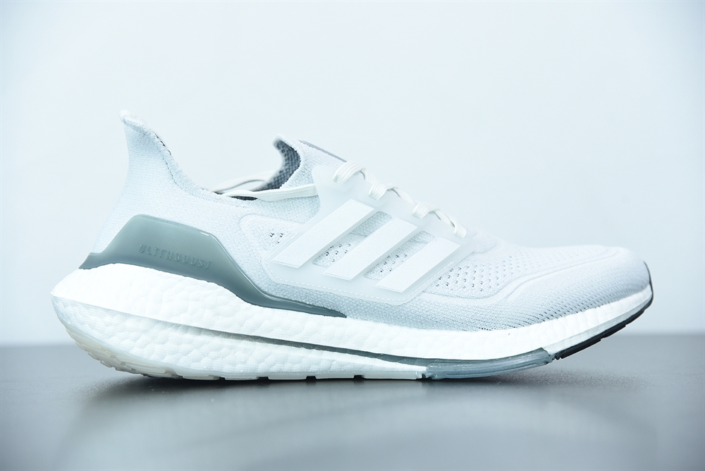 Adidas Ultra Boost 2021 Crystal White Hazy Green