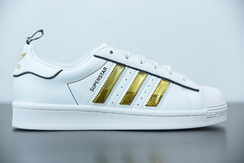 Adidas Superstar Cloud White Metaliic Gold Core