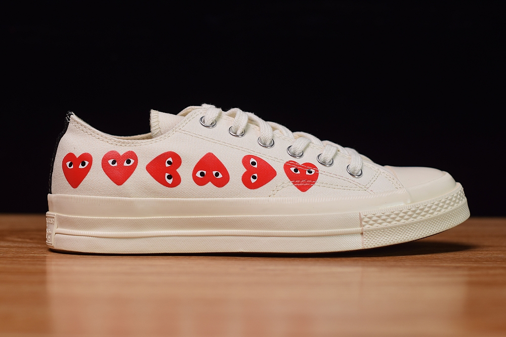 Converse Chuck Taylor All-Star 70s Ox Comme des Garcons Play Multi-Heart White