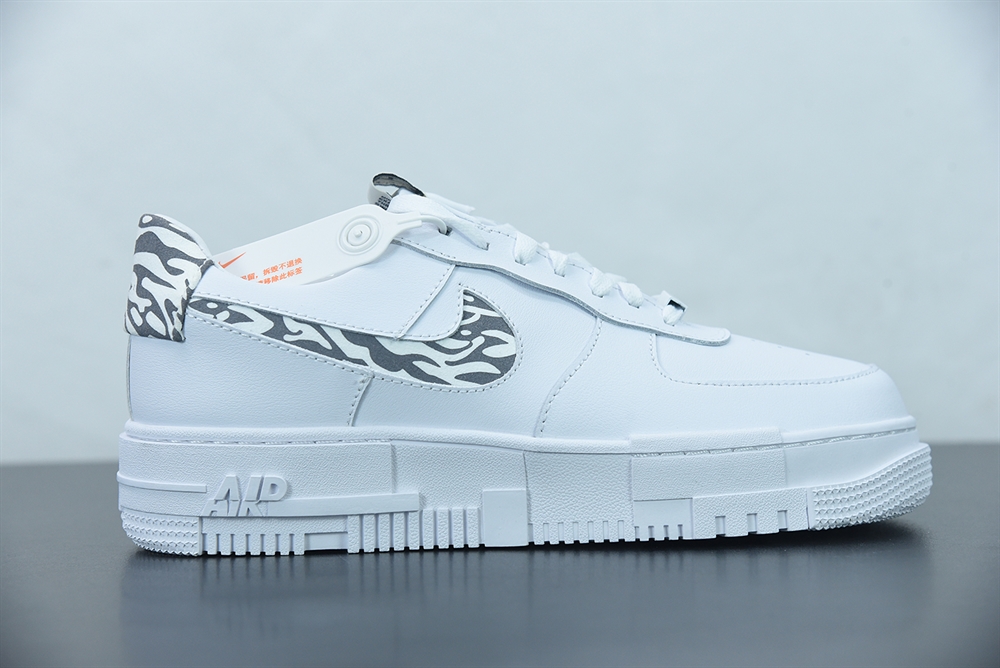 Nike Air Force 1 Pixel White Animal Swoosh