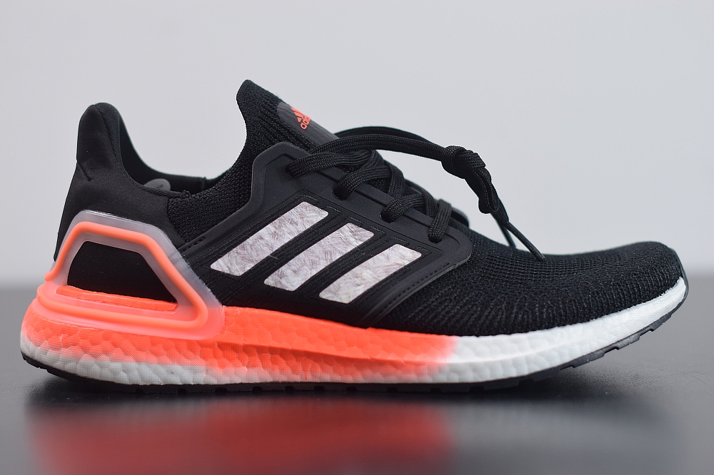 Adidas Ultra Boost 20 Core Black Signal Coral(With Video)