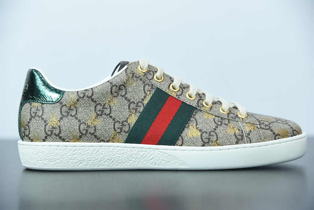 Gucci Ace Sneaker GG Supreme With Gold Bees