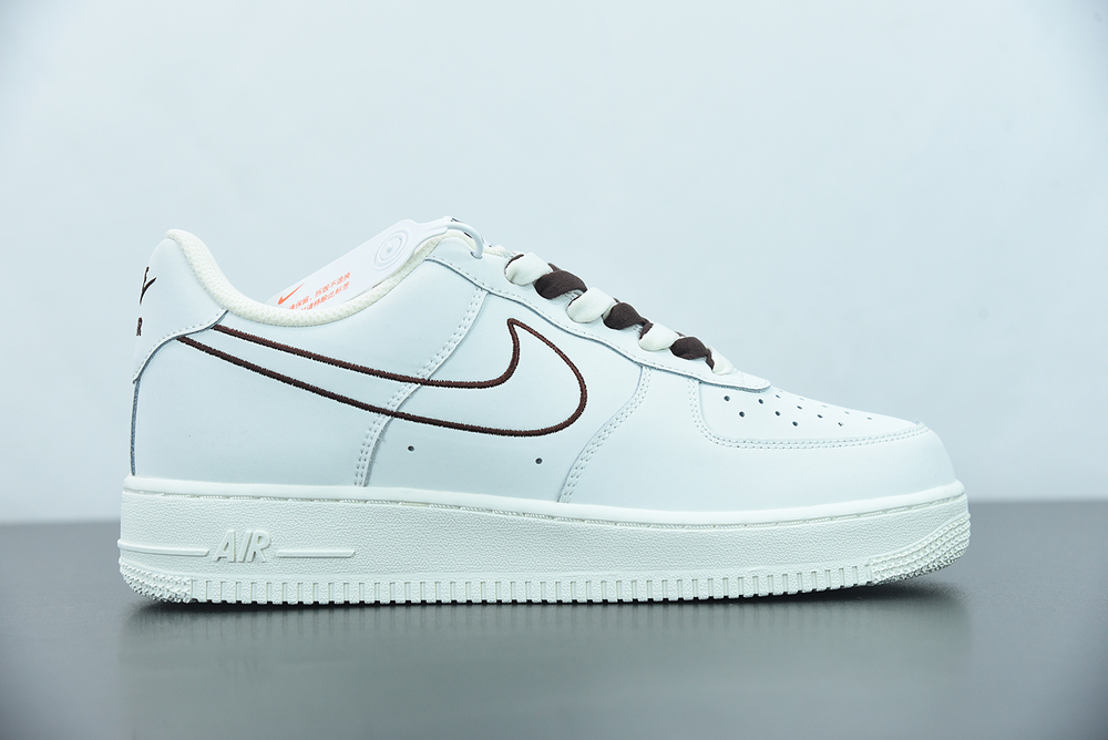 Nike Aie Force 1 07 Low Rice White Brown 