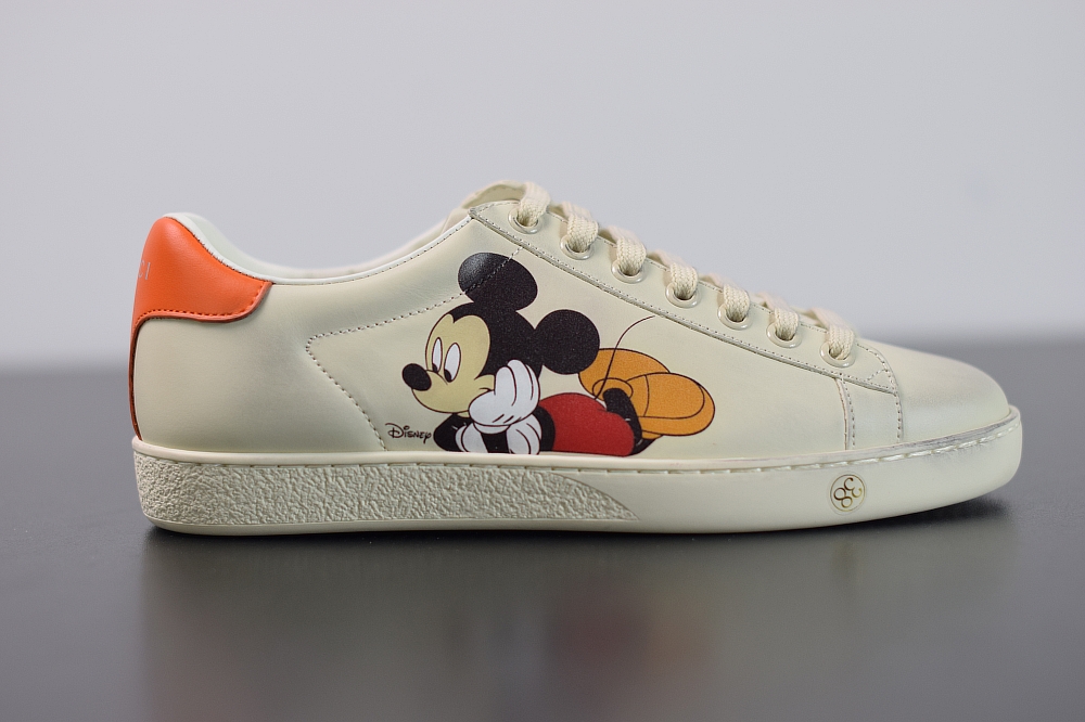 Gucci Ace Embroidered Low-Top Disney Micky Sneaker(With Video)