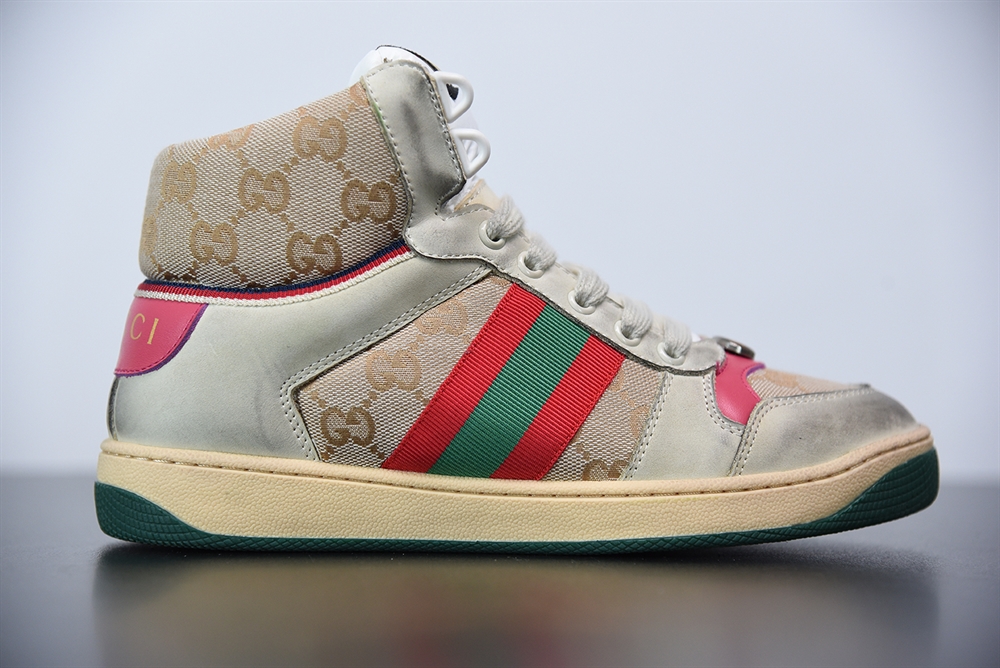 Gucci High Top Distressed Screener Sneaker(With Video)