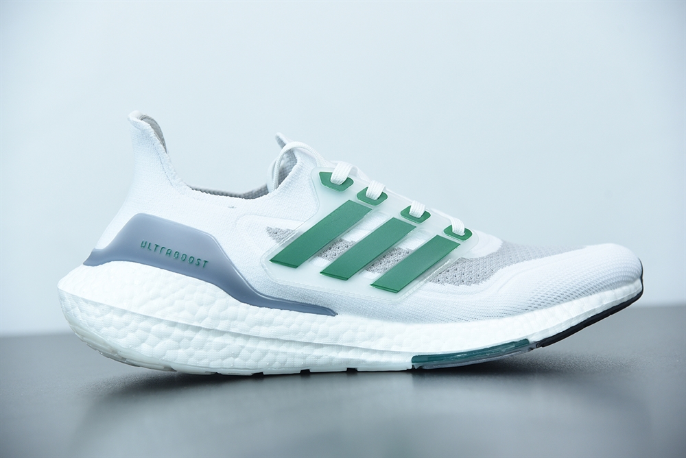 Adidas Ultra Boost 21 Cloud White Green