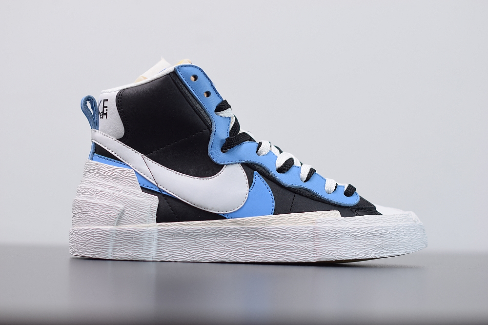 Nike Blazer Mid sacai White Black Legend Blue(With Video)