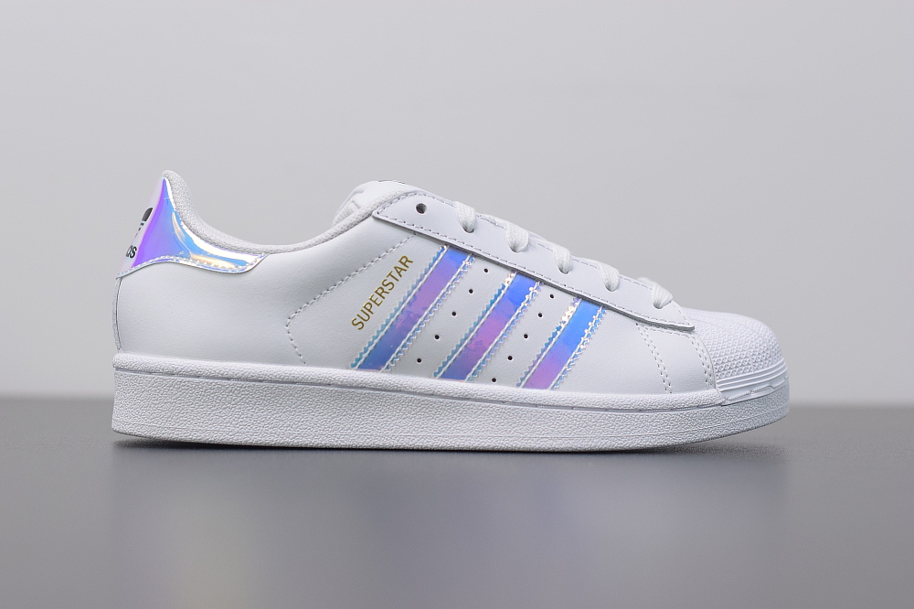 Adidas Superstar White Iridescent (Youth)(With Video)