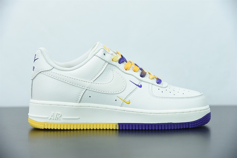 Nike Air Force 1 07 Low Su19 White Purple Yellow