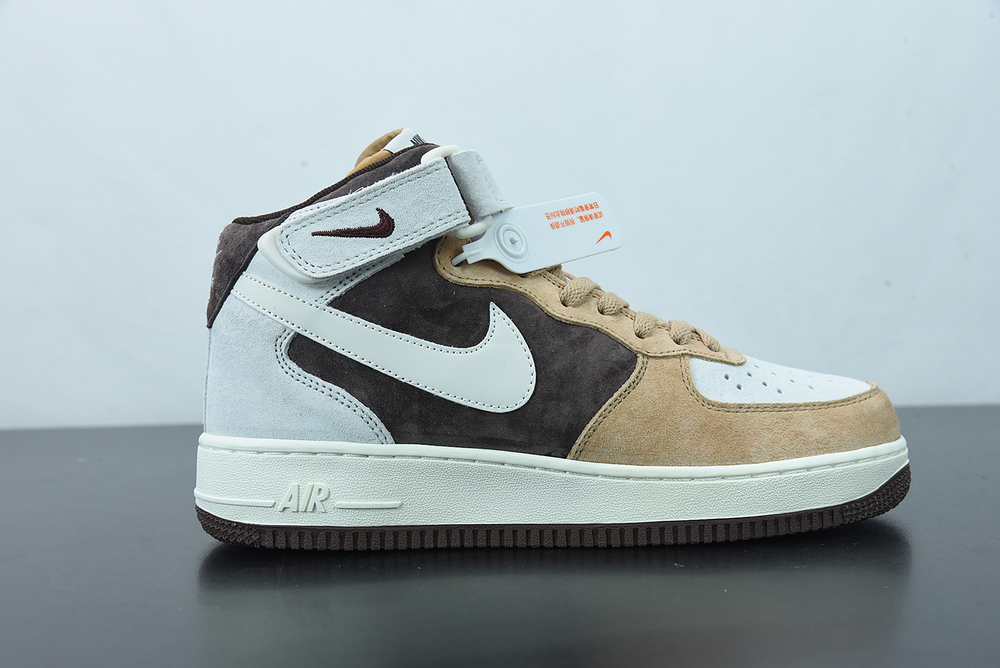 Nike Air Force 1 07 Mid Coffee White Brown