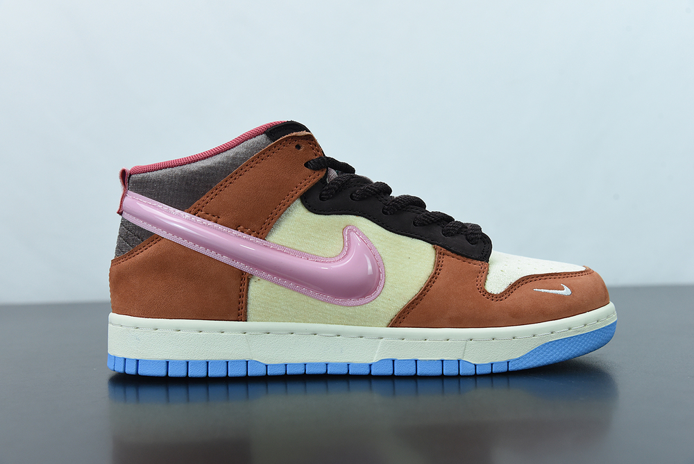 Nike Dunk Mid Social Status Free Lunch Chocolate Milk