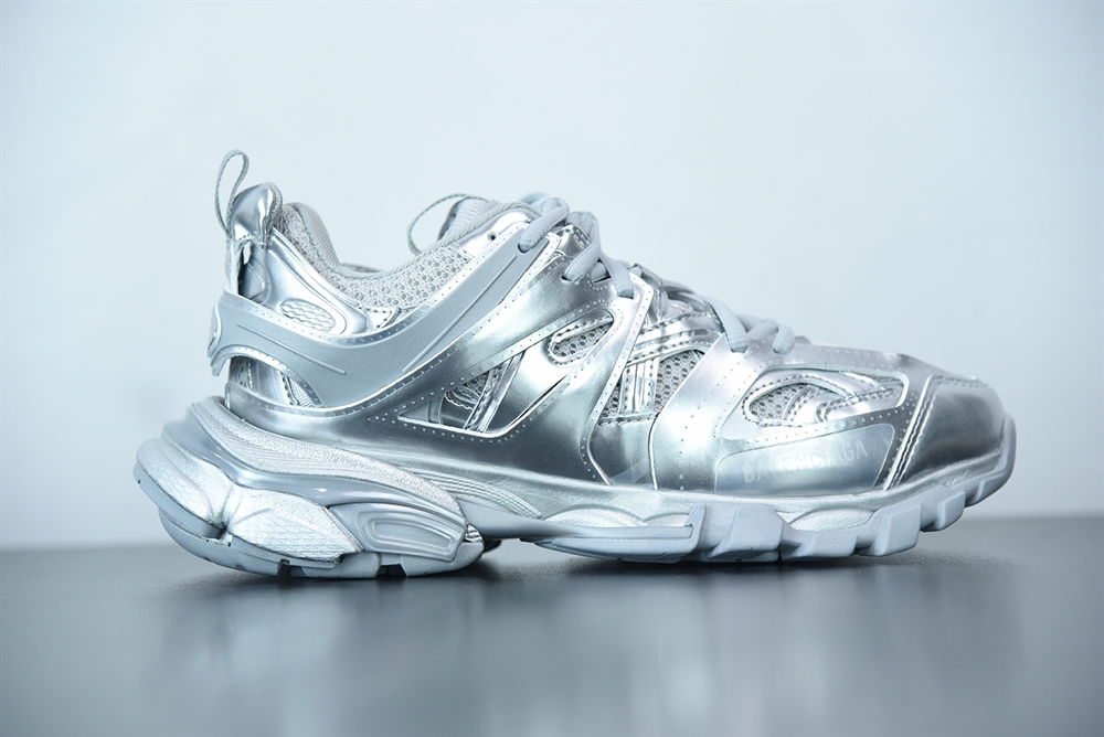 Balenciaga Track Sneaker Full Silver Metallic(With Video)