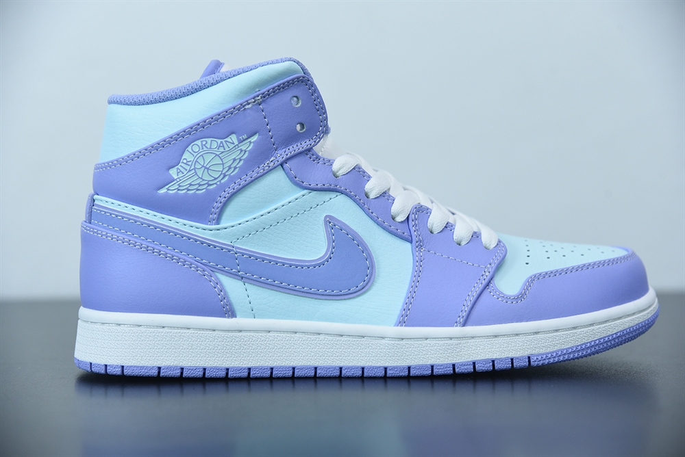 Jordan 1 Mid Purple Aqua