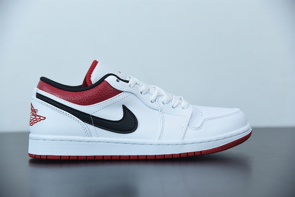 Jordan 1 Low White University Red Black