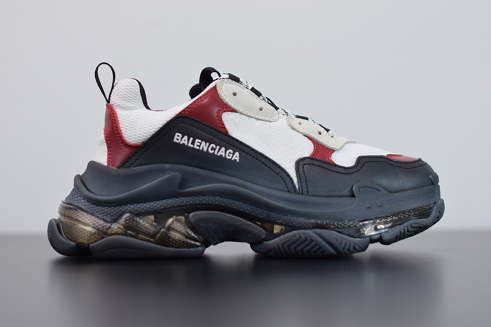 Balenciaga Triple S ClearSole White/Red/Black(With Video)