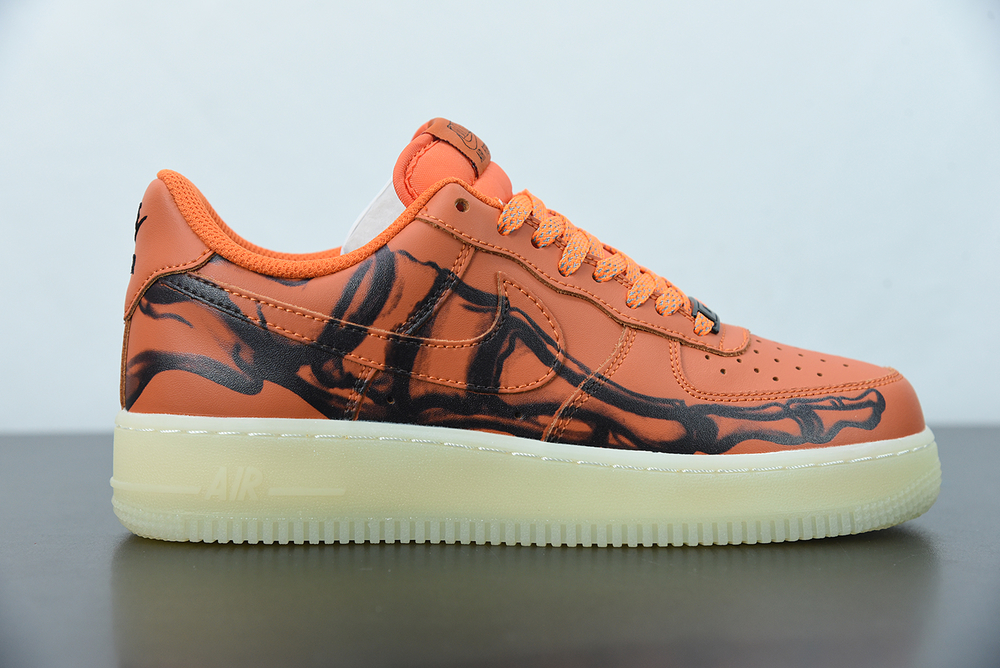 Nike Air Force 1 Low Orange Skeleton Halloween (2020)