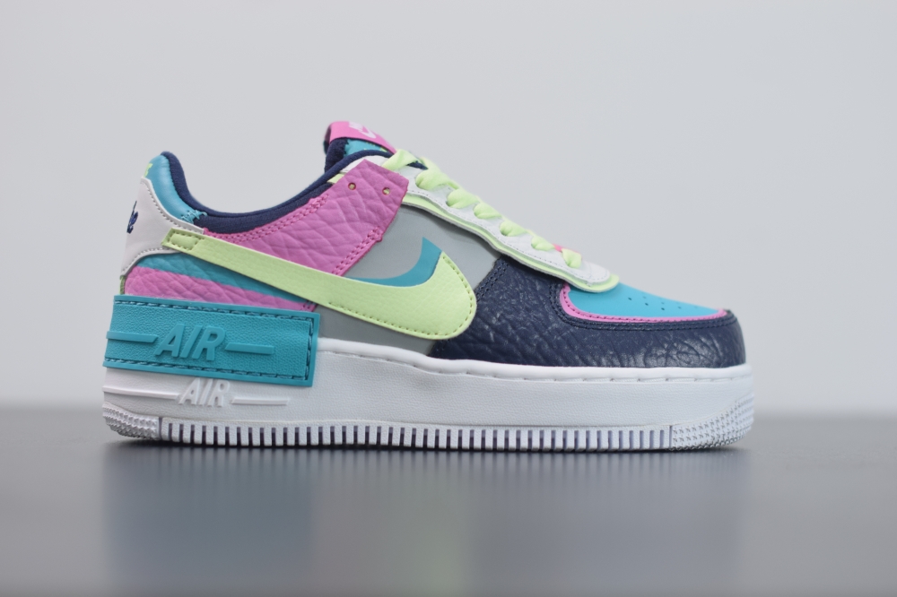 Nike Air Force 1 Shadow Barely Volt Oracle Aqua (W)(With Video)