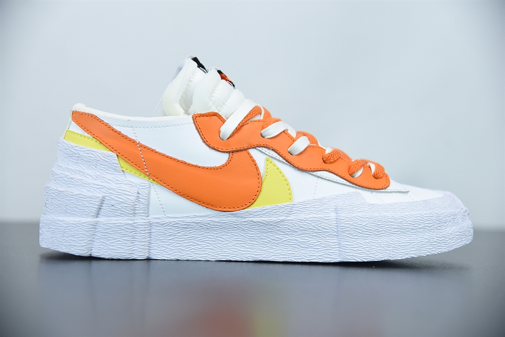 Nike Blazer Low Sacai White Magma Orange(With Video)