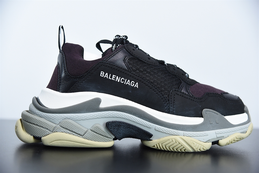 Balenciaga Triple S Sneaker Tess.S Gomma Black/Burgundy/White