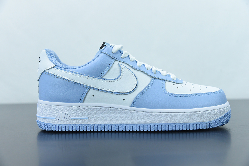 Nike Air Force 1 07 Low White Ice Blue Obsidian