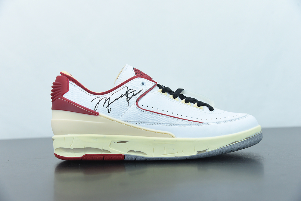 Jordan 2 Retro Low SP Off-White White Red 