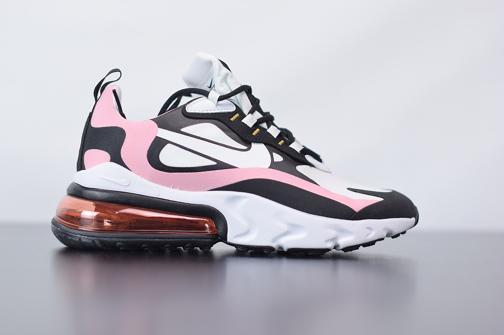 Nike Air Max 270 React Black White Bleached Coral (W)(With Video)