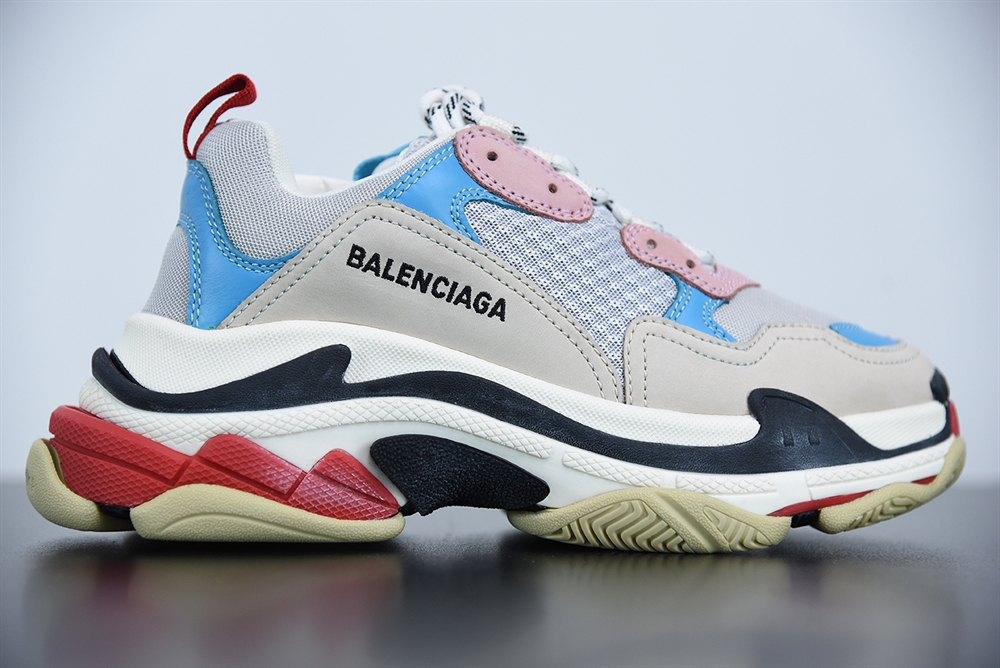 Balenciaga Triple S Sneaker White Blue Pink