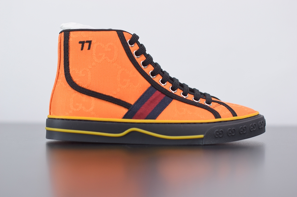 Gucci High Top Tennis 1977 Print Sneaker(With Video)