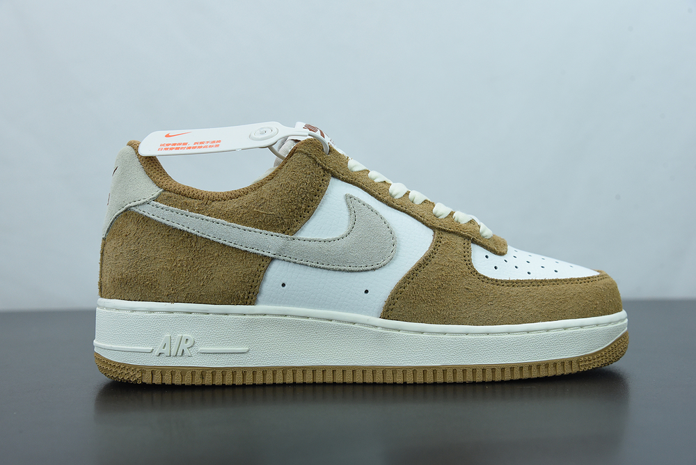 Nike Air Force 1 07 Low White Light Brown Wheat 